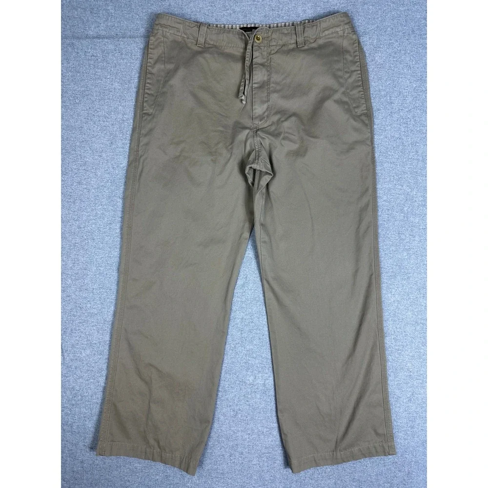 Banana Republic Vintage‎ Chino Pant Mens 36x32 (meas. 35x29) Tan Cotton Twill